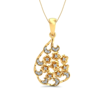 Parshva Jewels' Precious Diamond Pendant PJ-PENDANT-5072